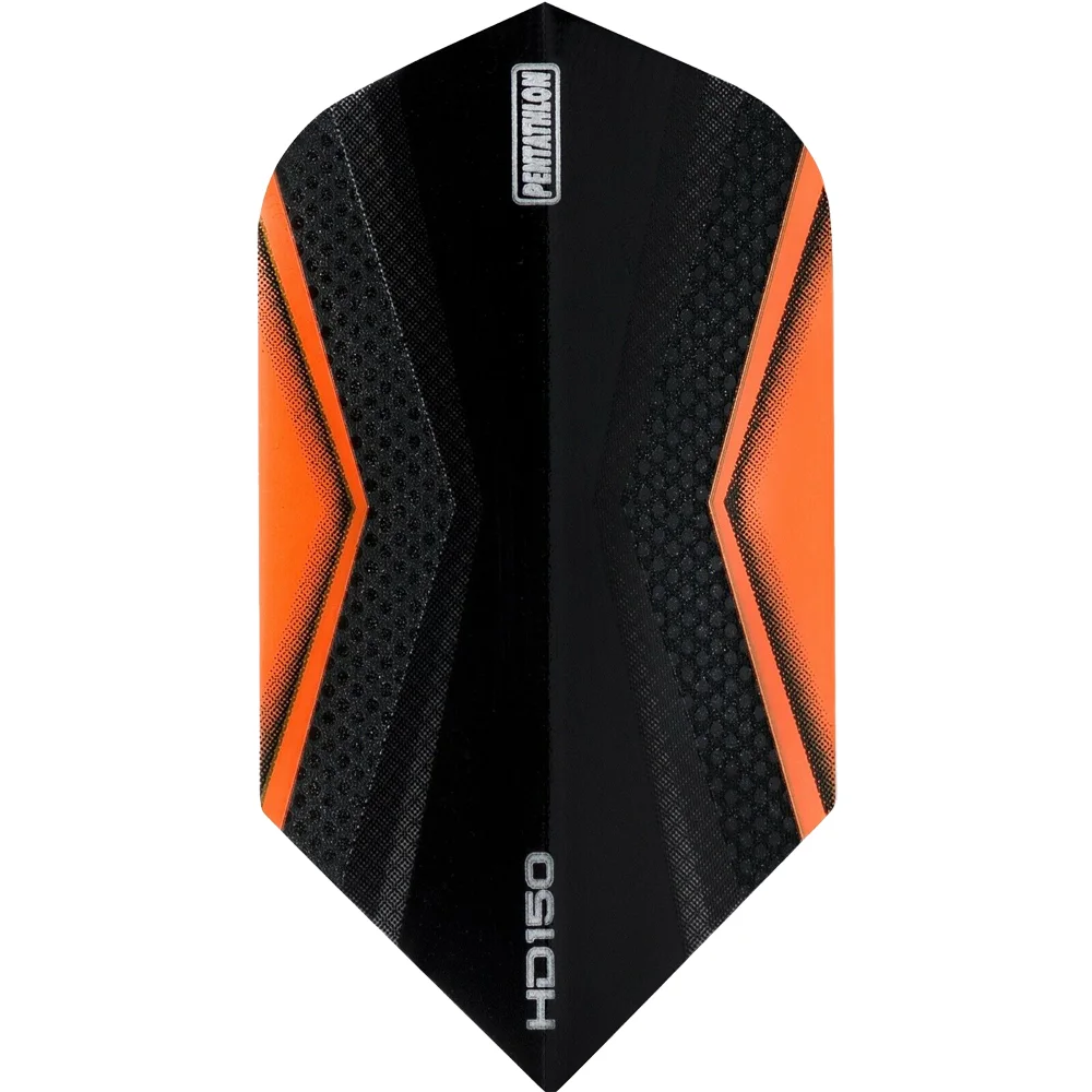 Pentathlon HD150 X-Wing Flights – Orange – Slimform – 150 Mikron Pentathlon HD150 X-Wing Slim Dart Flights in Orange mit 150 Mikron