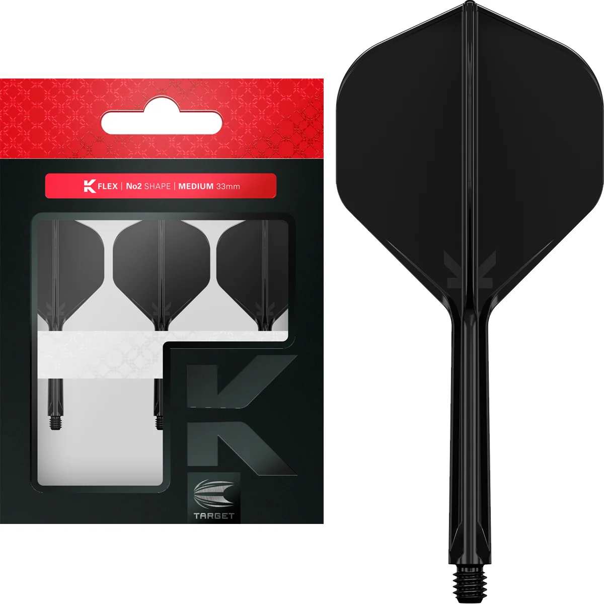 Target K-Flex Flight System - No2 - Schwarz Target K-Flex Flight System - No2 - Schwarz