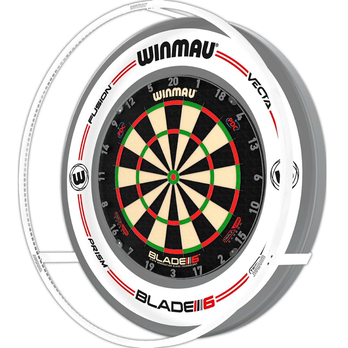 Winmau Plasma Ice LED Dart Licht Winmau Plasma Ice Dartboardbeleuchtung mit Montageschablone und Zubehör