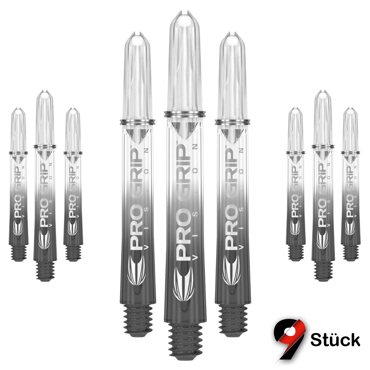 Target Pro Grip Vision Shafts 3 Sets - schwarz Target Pro Grip Vision Shafts 3 Sets - schwarz