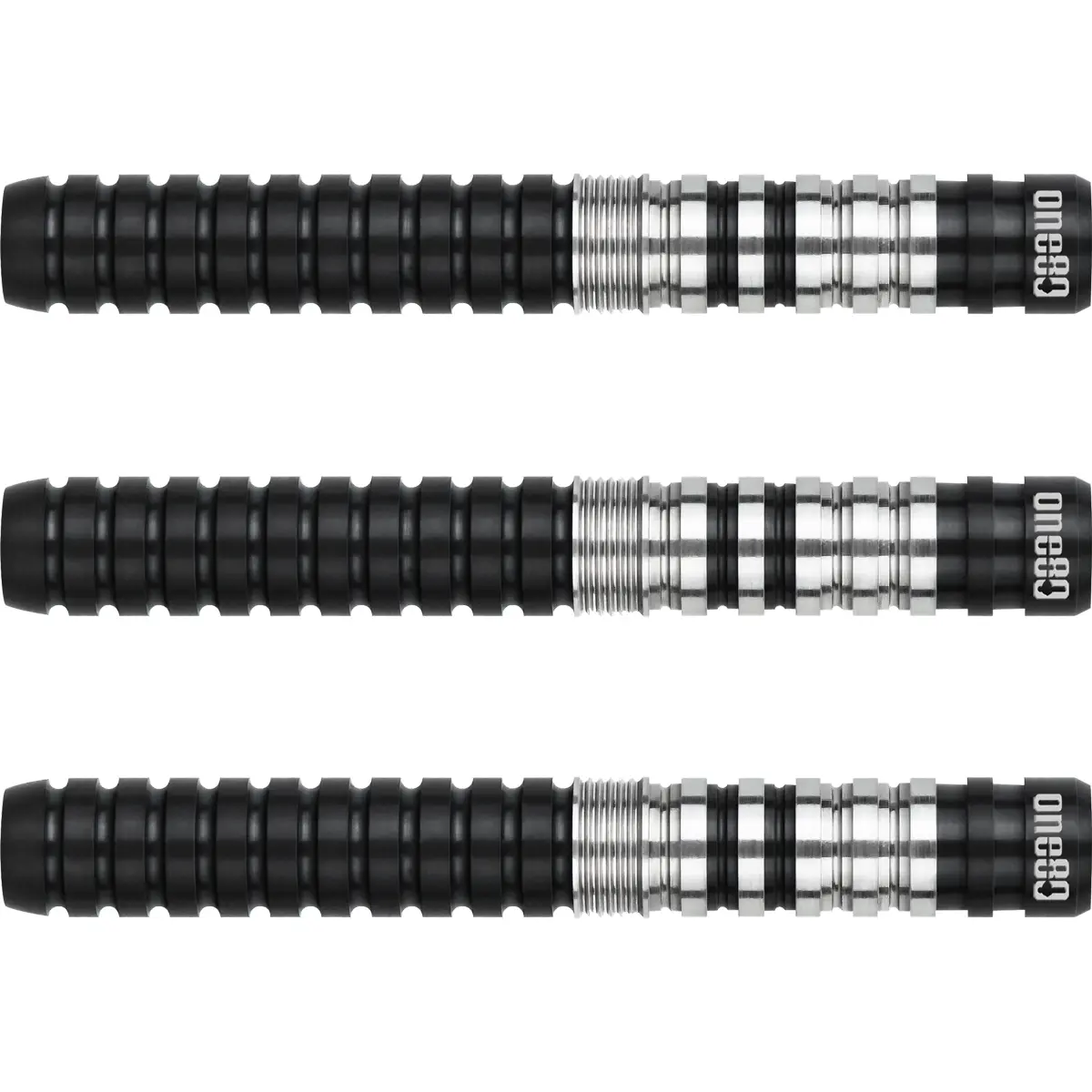 One80 Ryo Nakai V2 Softdart Barrel-Details – Tungsten Gripzonen One80 Ryo Nakai V2 Black Softdart Barrels mit Ringed Grip Zonen