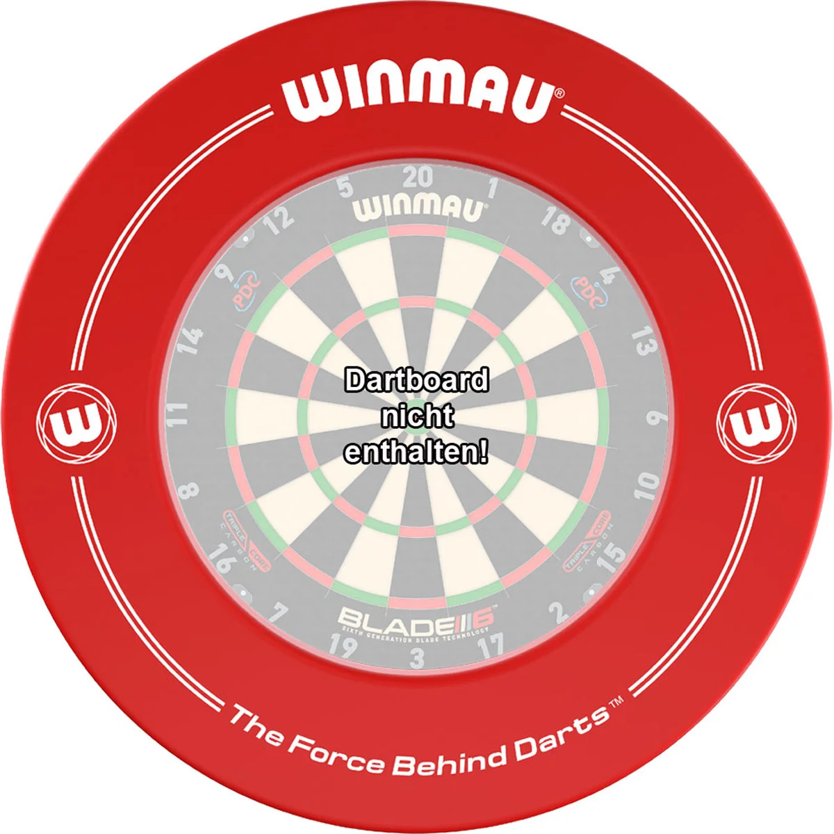 Winmau Dartboard Surround Printed Red