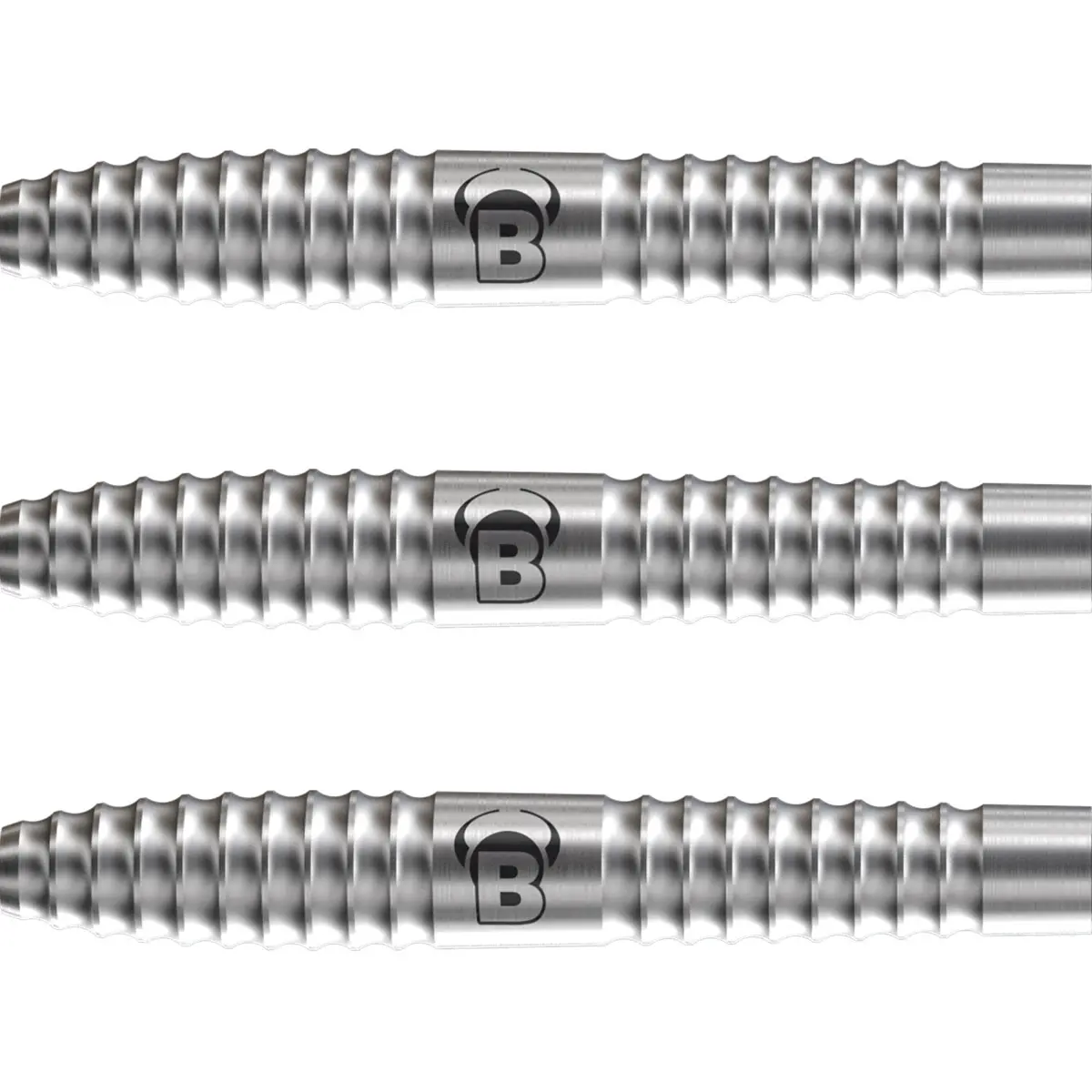 Bull’s Phantom PT3 – Barrelstruktur und Grip im Detail Detailansicht der Bull’s Phantom PT3 Dartbarrels mit durchgehendem Wave Grip