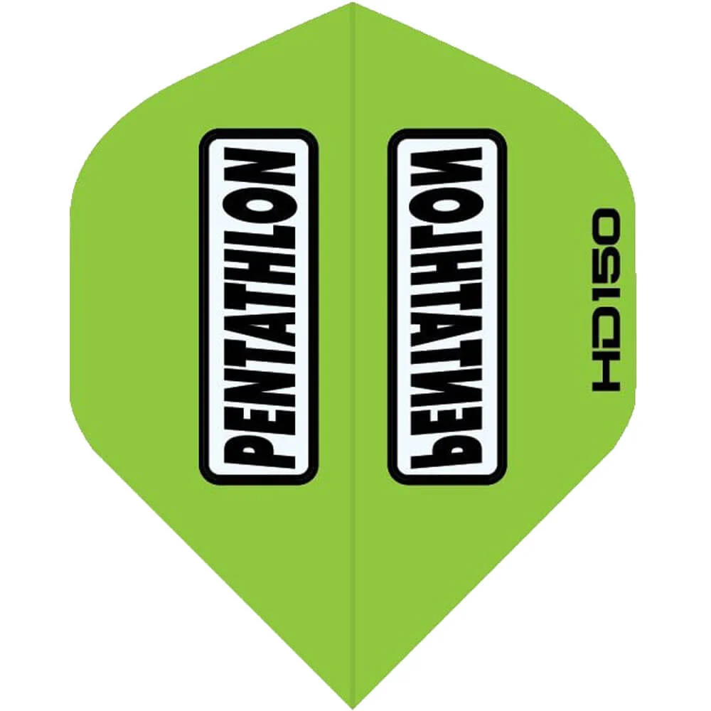 Pentathlon HD 150 Flights – Grün – 150 Mikron Standardform Pentathlon HD 150 Dart Flights Standard Grün mit 150 Mikron