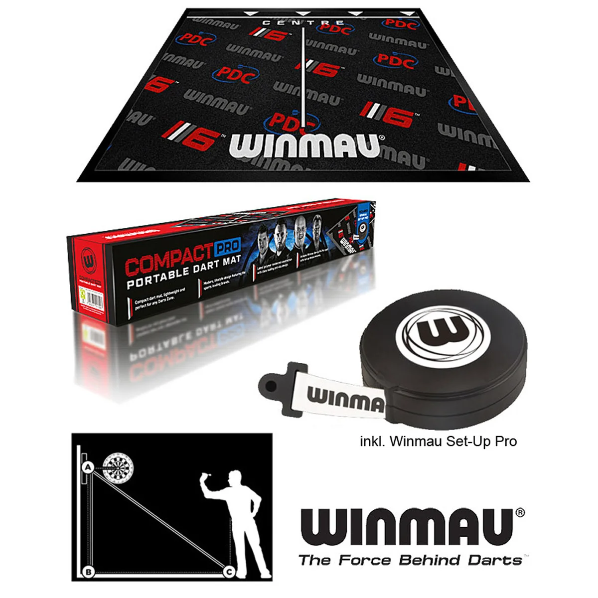 Winmau Compact Pro Dartmatte Winmau Compact Pro Dartmatte