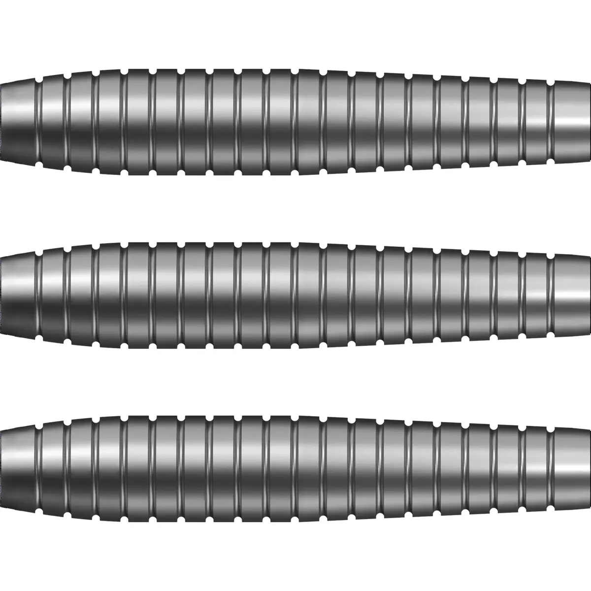 Bull's NL Chaos Red Steeldarts 90 % Tungsten – Barrel-Details mit durchgehendem Ringed Grip