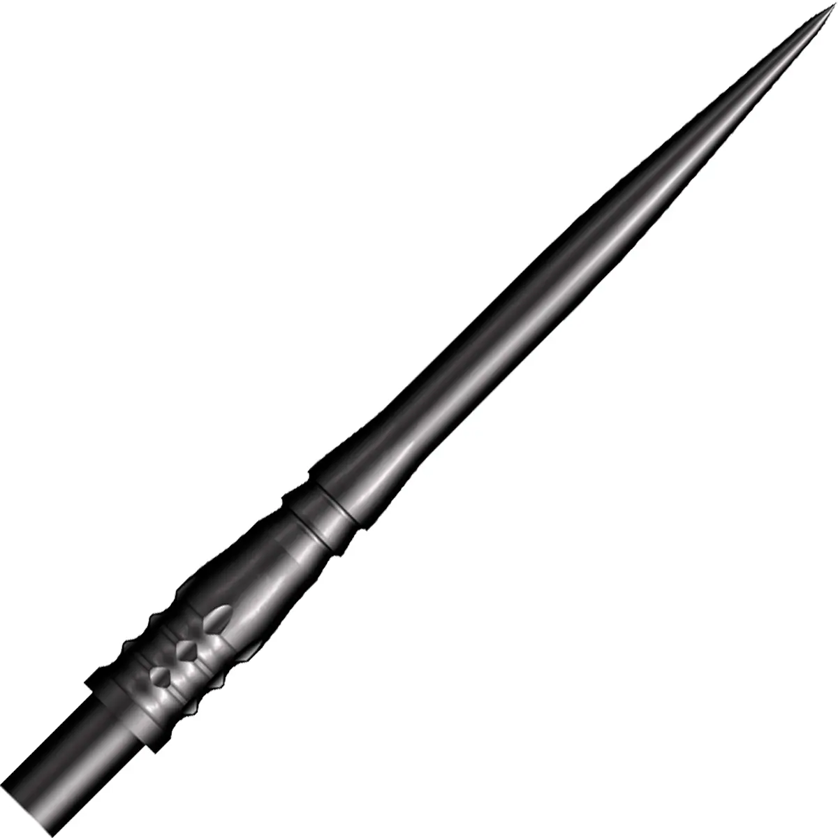 Shot Rocket Dartspitzen im Detail – Gripstruktur & Taper-Zone exakt verarbeitet Nahaufnahme der Shot Rocket Dartspitzen – Taper-Zone und dezenter 2/5 Grip im Detail sichtbar