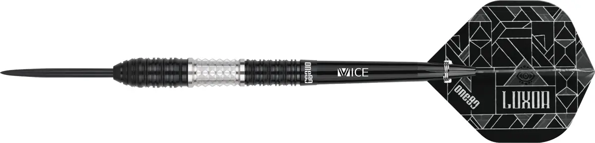 One80 Luxor II Eta Steeldarts 90 % Tungsten – Seitenansicht mit präzisem Barrel-Grip