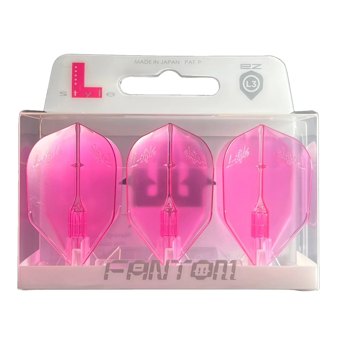 L-Style Fantom Flights L3 Clear Pink in Originalverpackung mit 90 Grad Form