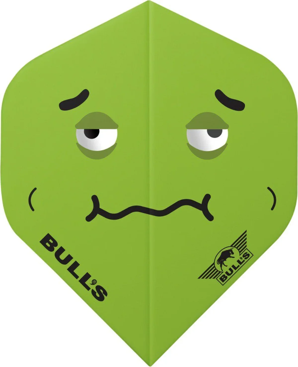 Bull’s NL Emoji Flights Sick – grüne Dart Flights mit krankem Emoji Design