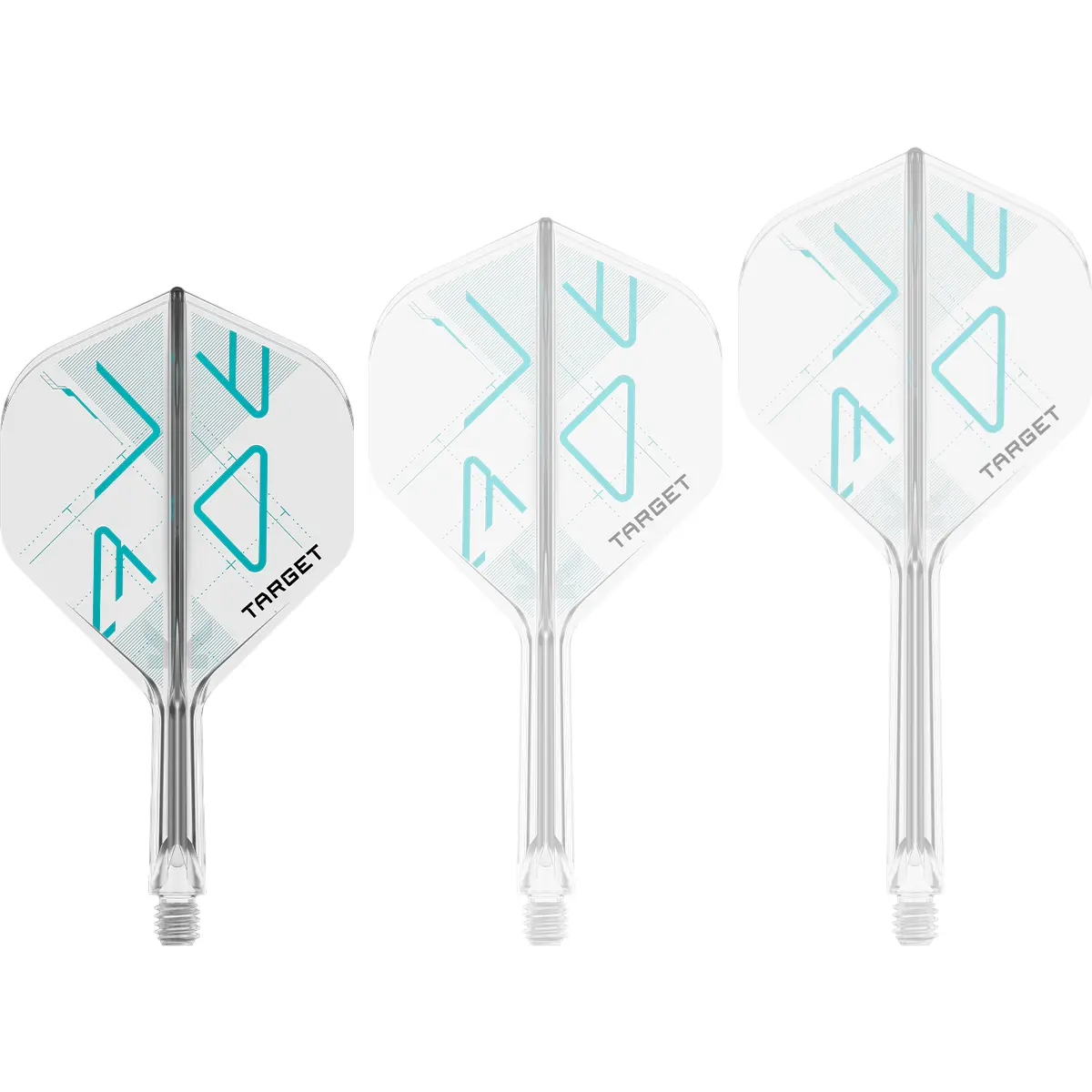 Target K-Flex Rove No2 Flights Short – integrierte Flights & Shafts, 19mm