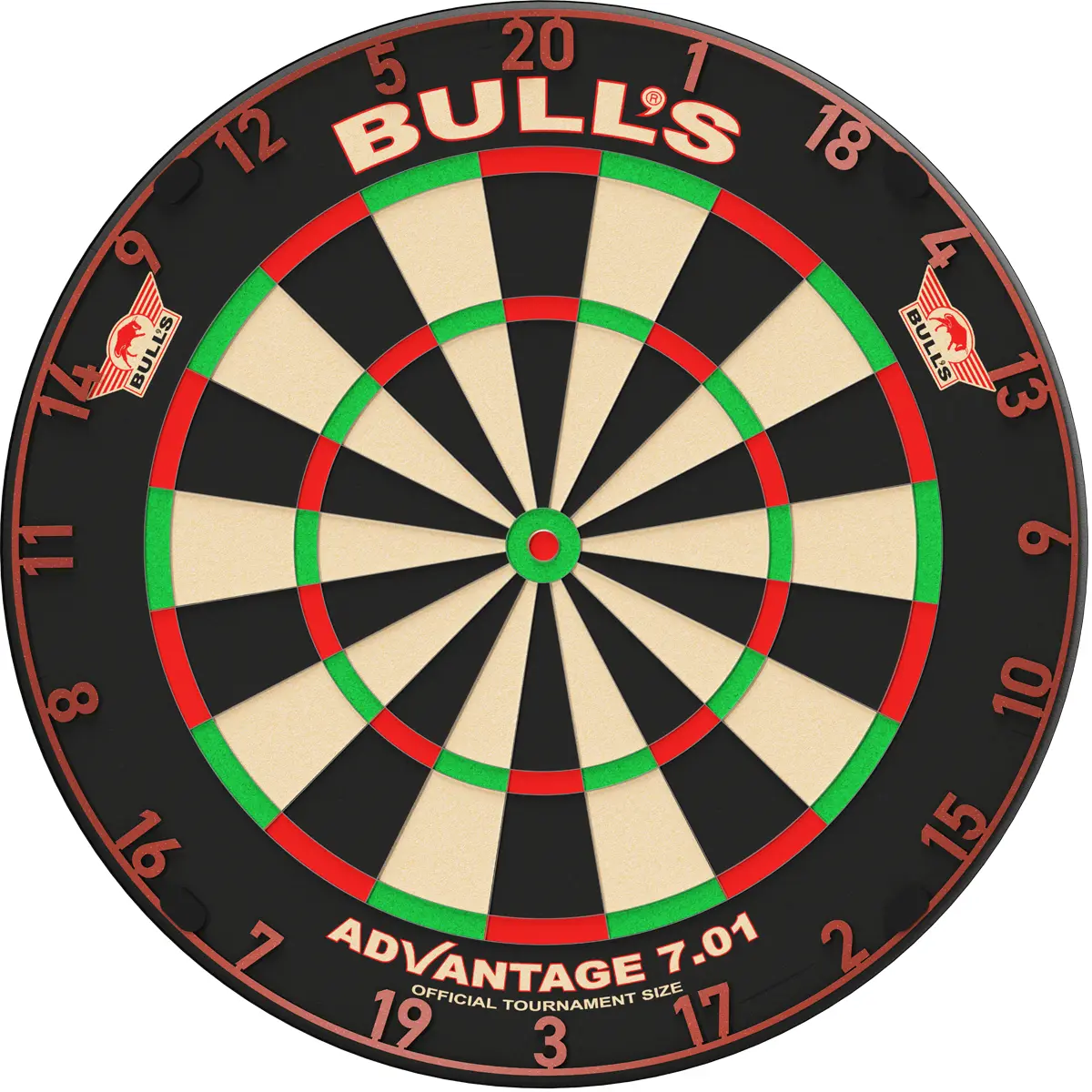 Bull's NL Advantage 7.01 Dartscheibe mit rotem Zahlenring