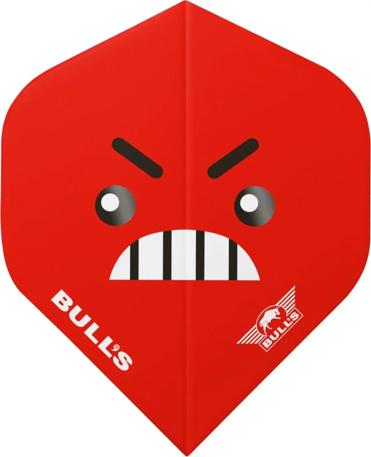 BULL’S NL Emoji Flights Angry – rote Dart Flights mit wütendem Emoji Design