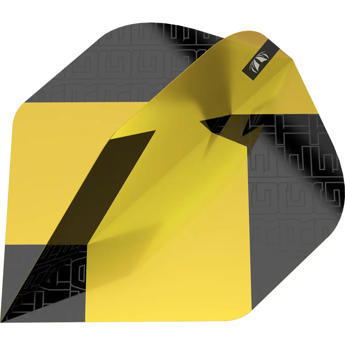 Target TAG Flights No2 gelb in freigestellter Produktansicht mit gelb-schwarzem Design
