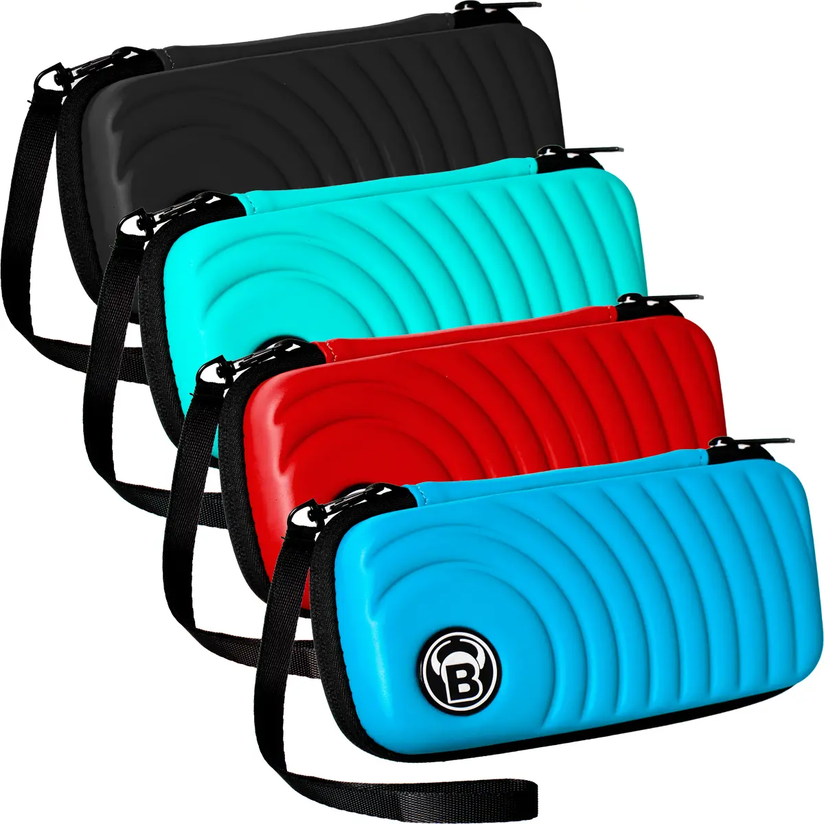 Bull's Orbis S Darttasche in allen Farben – Schwarz, Blau, Mint und Rot im Vergleich