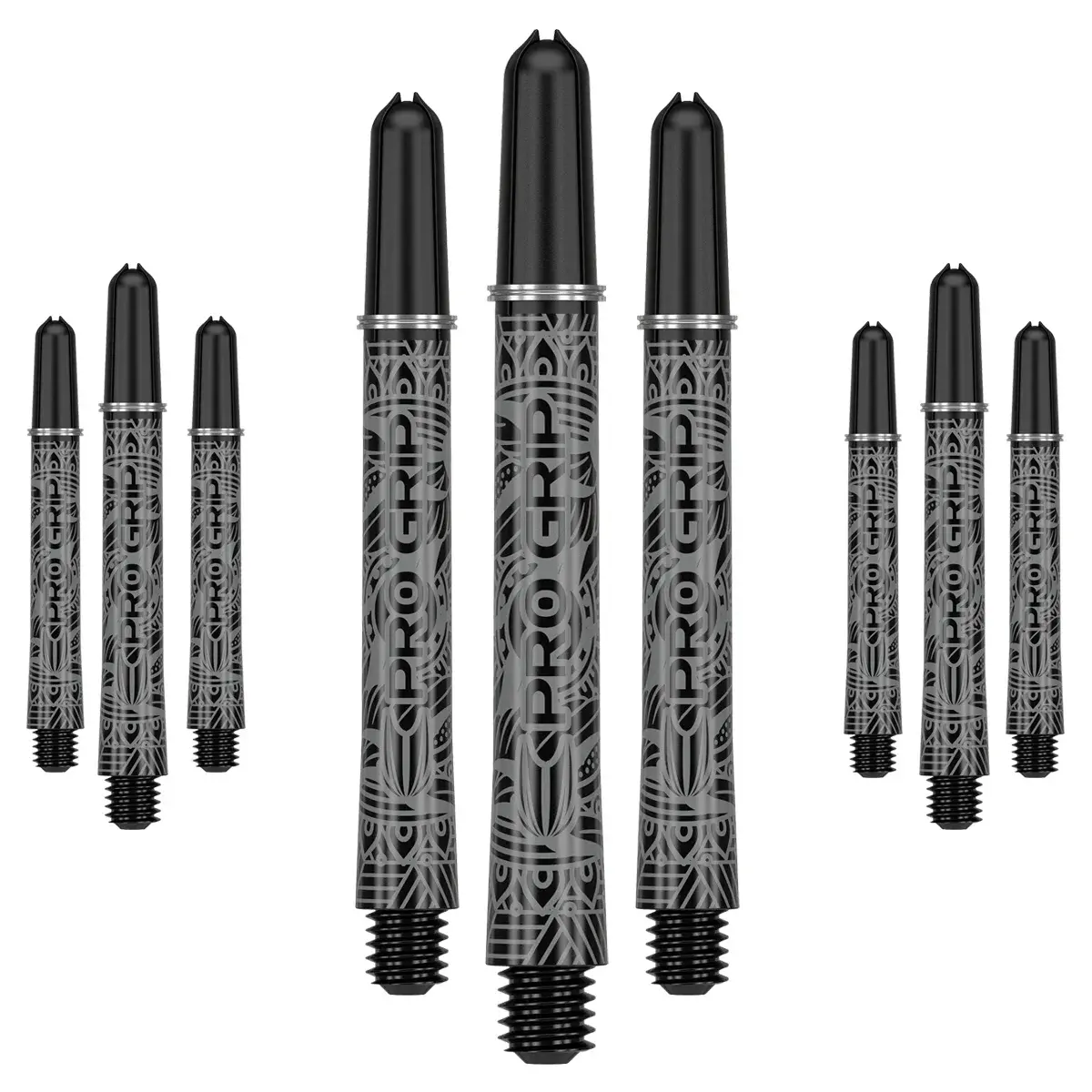 Target Pro Grip Ink Dart Shafts - schwarz Target Pro Grip Ink Dart Shafts - schwarz