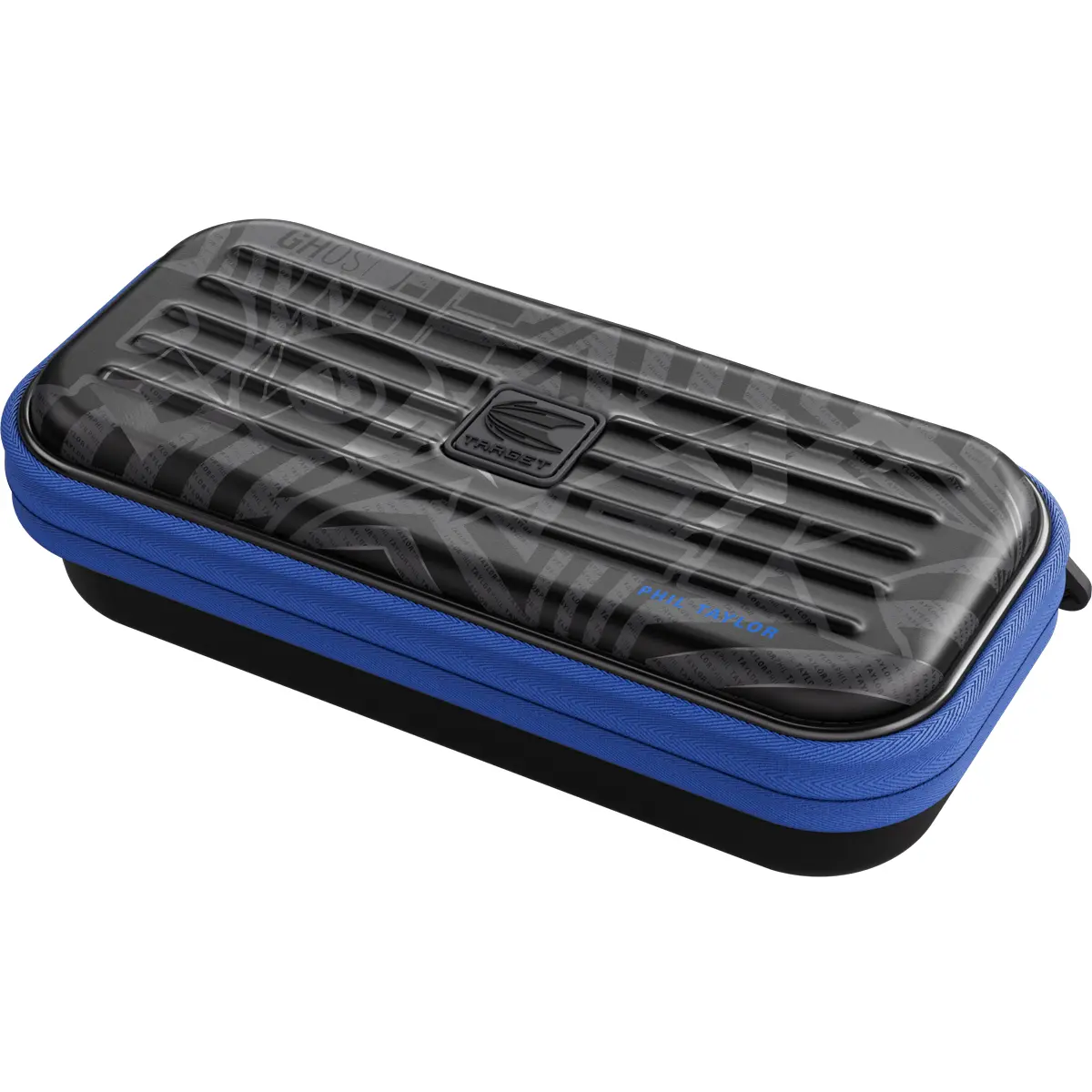 Target Takoma Ghost Phil Taylor Dartcase mit The Power Branding und blauem Akzent