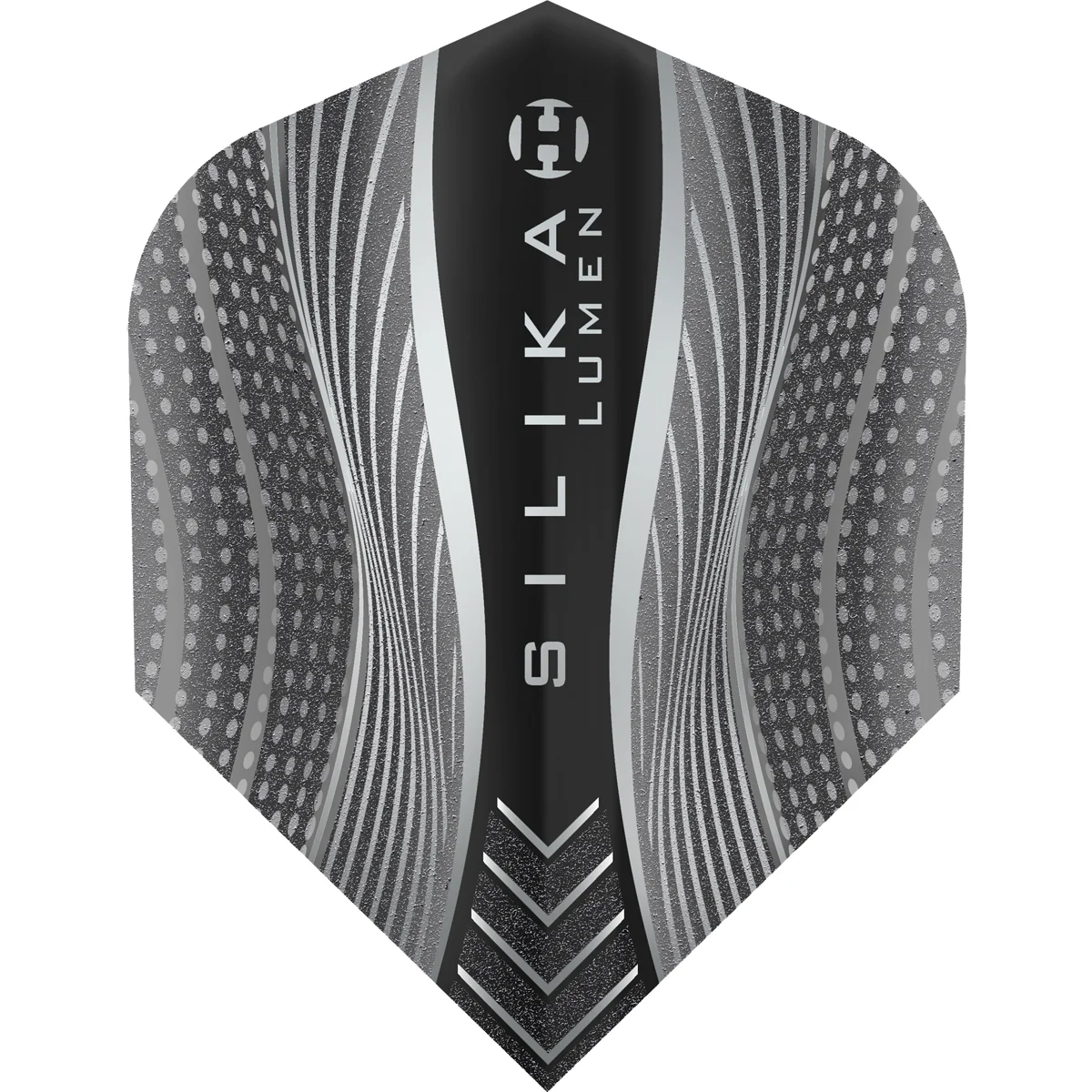 Harrows Silika Lumen No.6 Flight Black mit griffiger Silika-Oberfläche für stabile Flugbahn