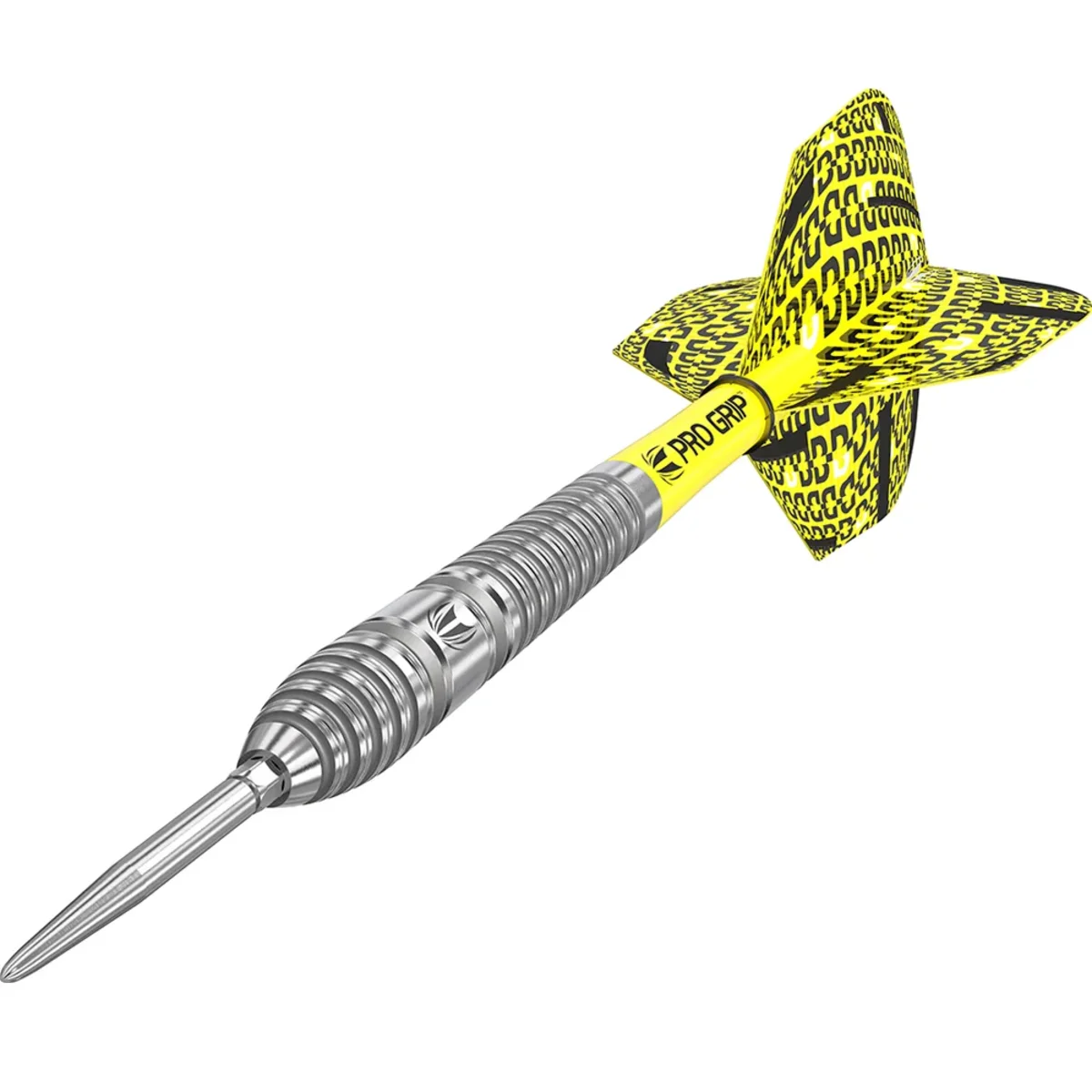 Frontlastige Griffzone des Target Bolide 03 Swiss Point Steeldarts mit Multigrip