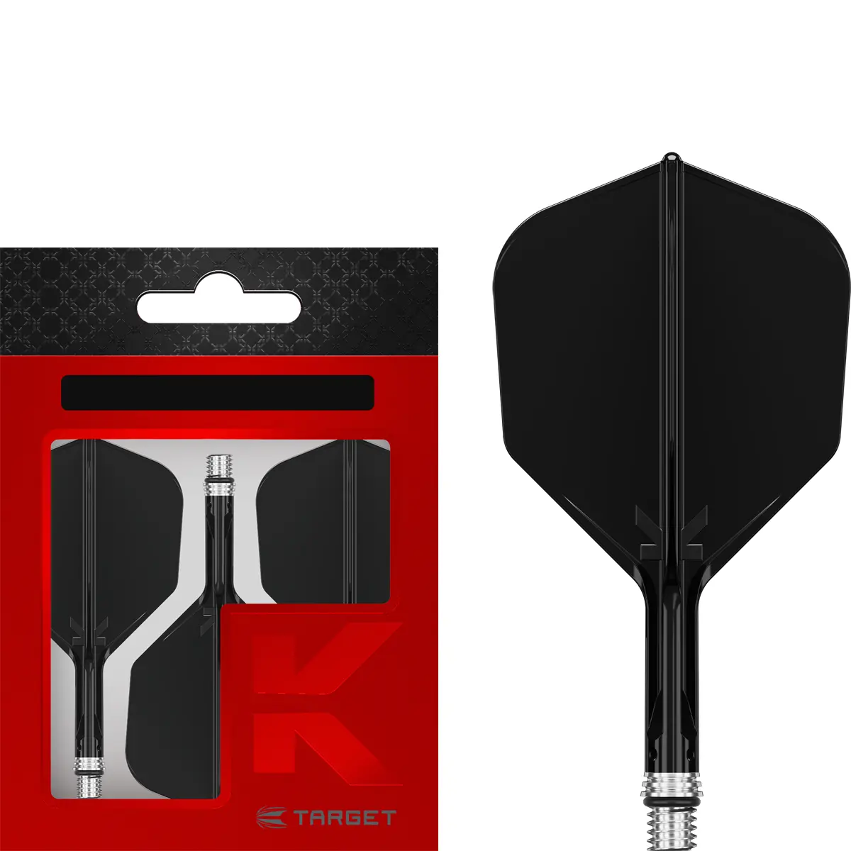 Target K-Shift Flight & Shaft System No.6 Schwarz Short – integriertes Shaft-Flight-System