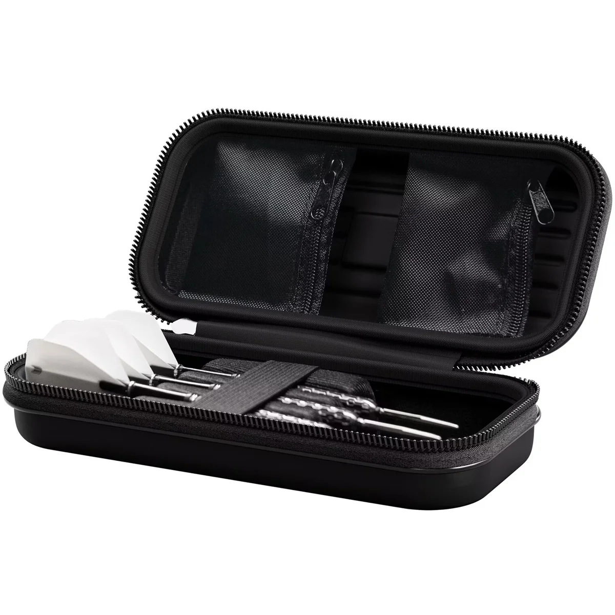 Target Takoma Ghost Series Phil Taylor Darttasche geöffnet mit Platz für 3 montierte Darts