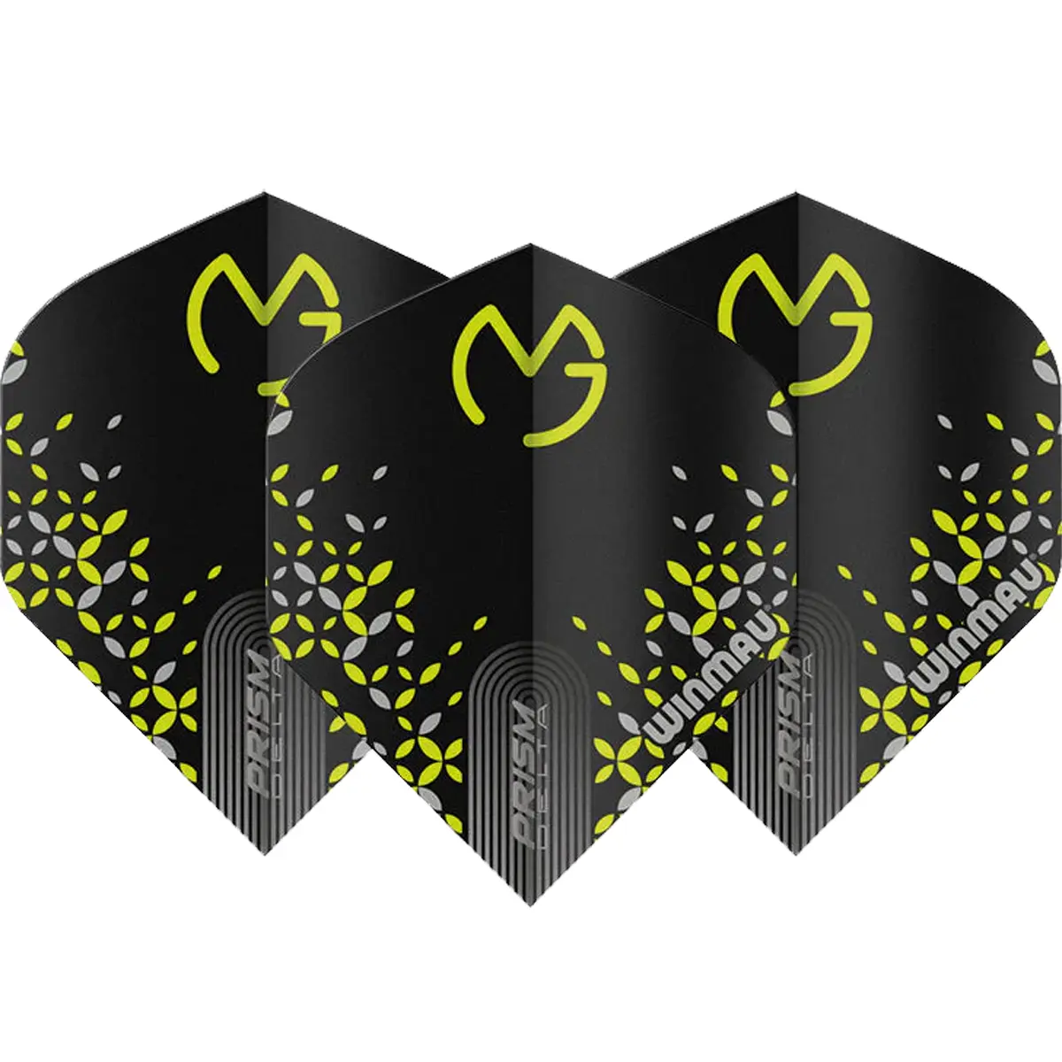 Winmau Michael van Gerwen Delta Flights grün-grau im 3er-Set