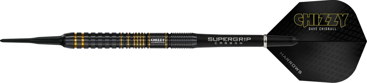 Harrows Chizzy Series 3 Softdart – Barrel mit goldenen Ringgriffen