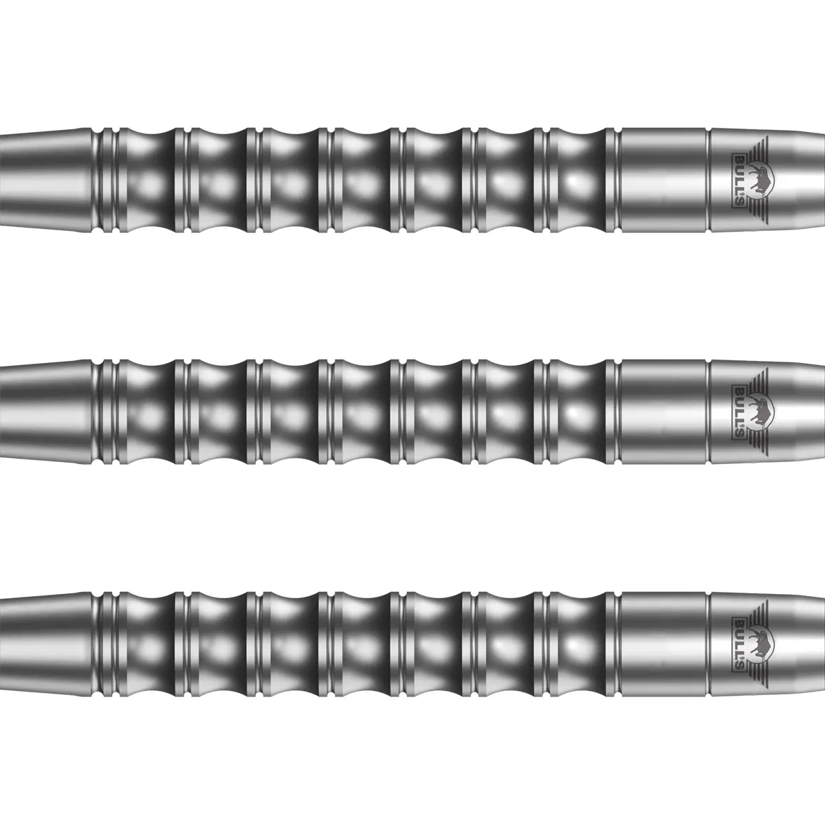 Bull's NL Chaos Green Softdarts Barrel Nahaufnahme – 90% Tungsten Bull's NL Chaos Green Softdarts Barrel – detaillierte Nahaufnahme mit Ringgrip