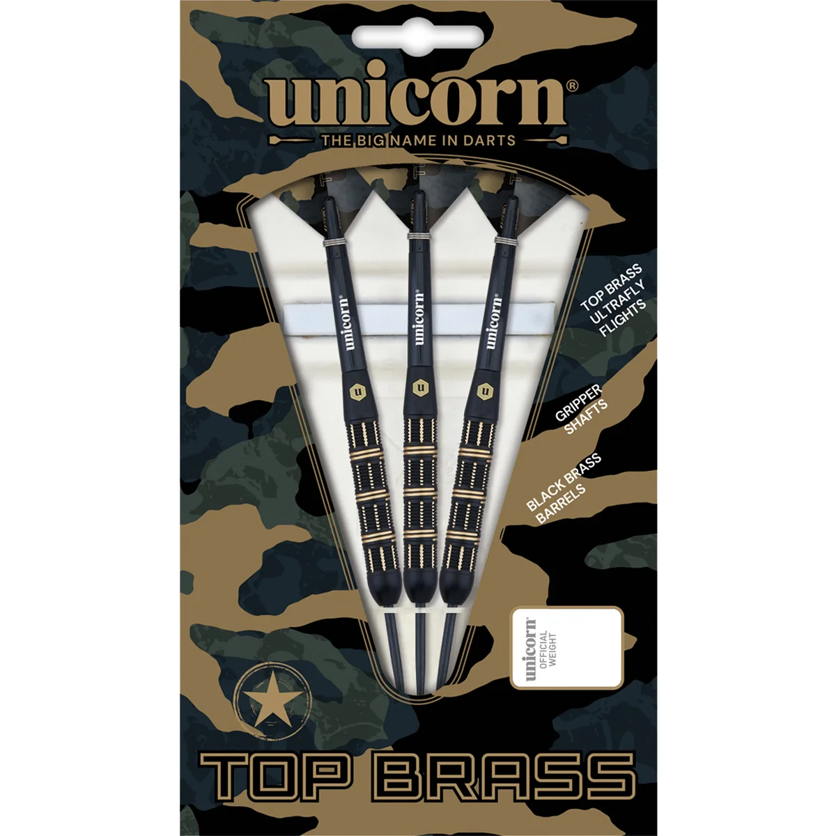Unicorn Top Brass 3 Steeldarts 21g Originalverpackung von Unicorn