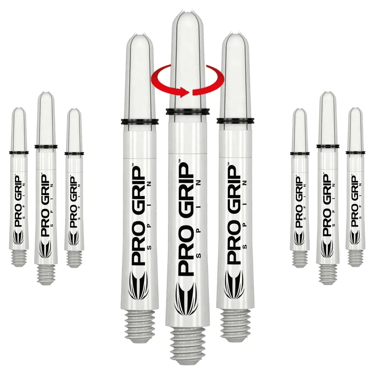 Target Pro Grip Spin Shafts - 3 Sets - weiß Target Pro Grip Spin Shafts - 3 Sets - weiß