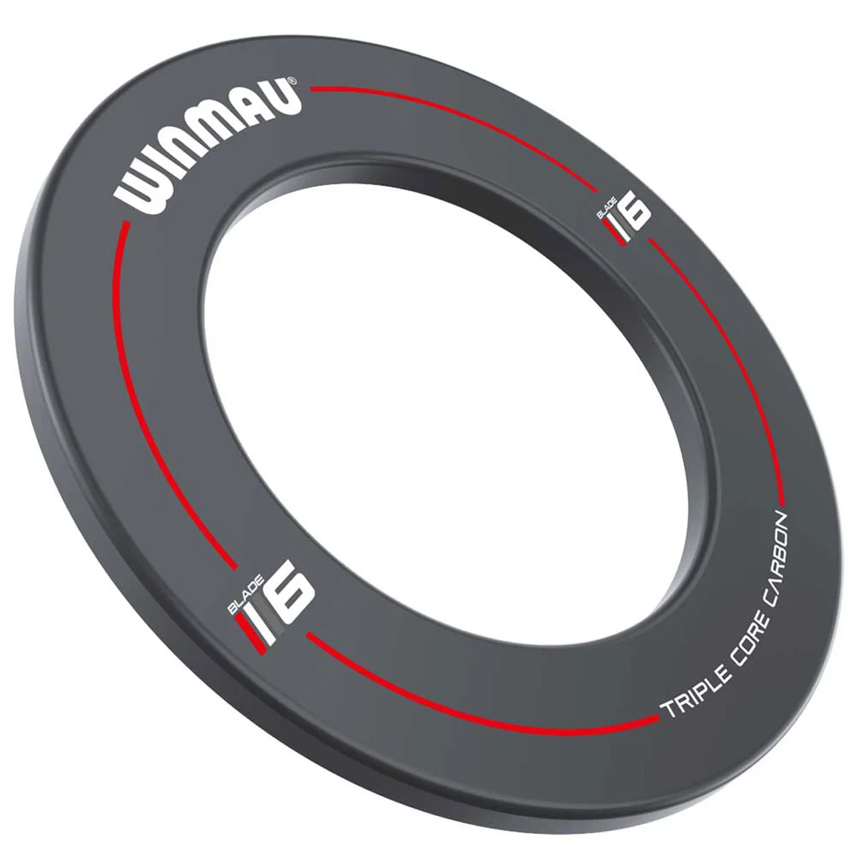 Seitliche Ansicht des Winmau Blade 6 Triple Core Surround Grey – robuster Dart-Auffangring aus EVA-Material