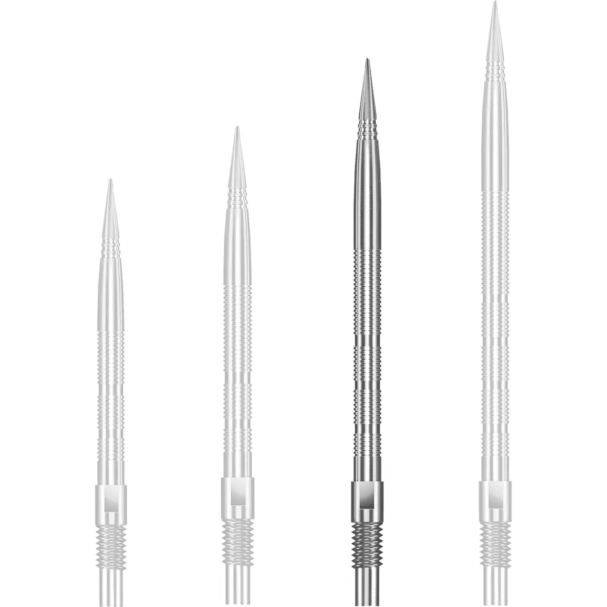 Harrows Quick Point Micro Ridge Dartspitzen Silber 35 mm mit gleichmäßigen Micro-Rillen
