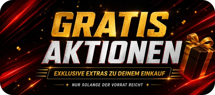 Dartgott Banner für Gratis Aktionen mit Gratisartikeln und Dart Zubehör beim Einkauf