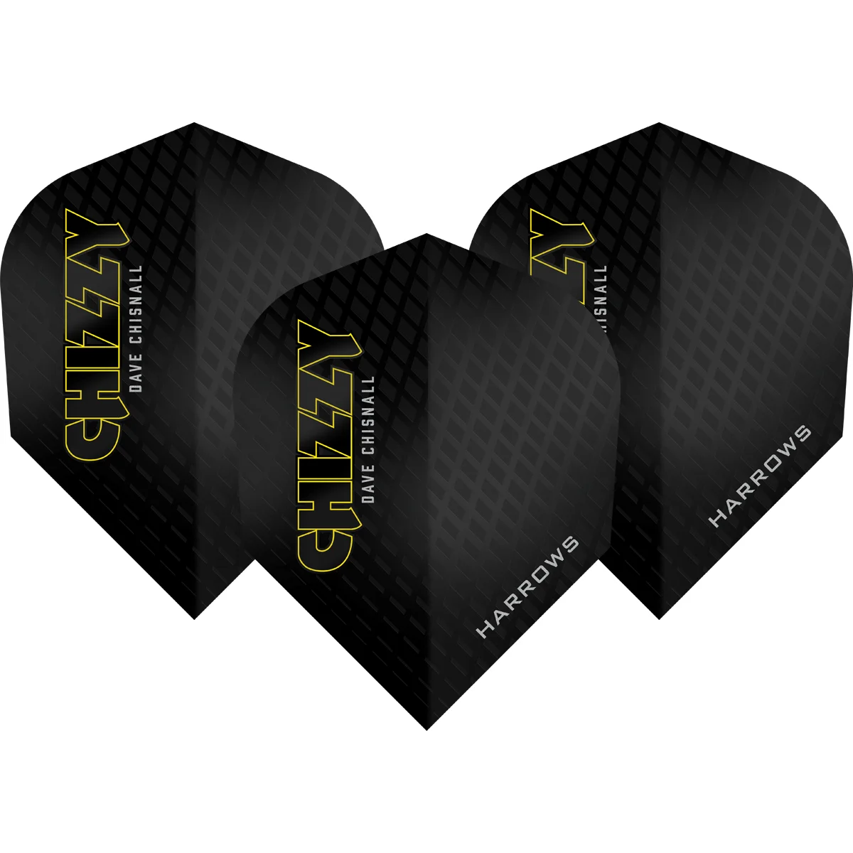 Harrows Dave Chisnall Series 3 Flights im schwarzen Chizzy-Design
