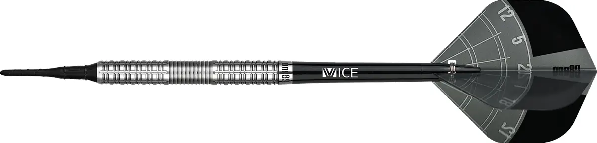 Einzelner One80 Aaron Morrison The Tiger Softdart 19g mit Multi-Axial-Gripstruktur