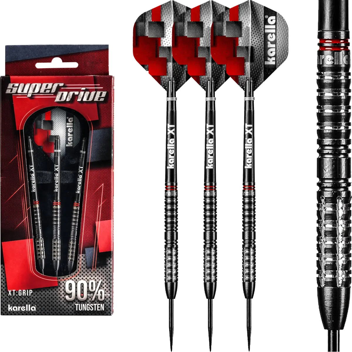 Karella SuperDrive Steeldart Komplettset