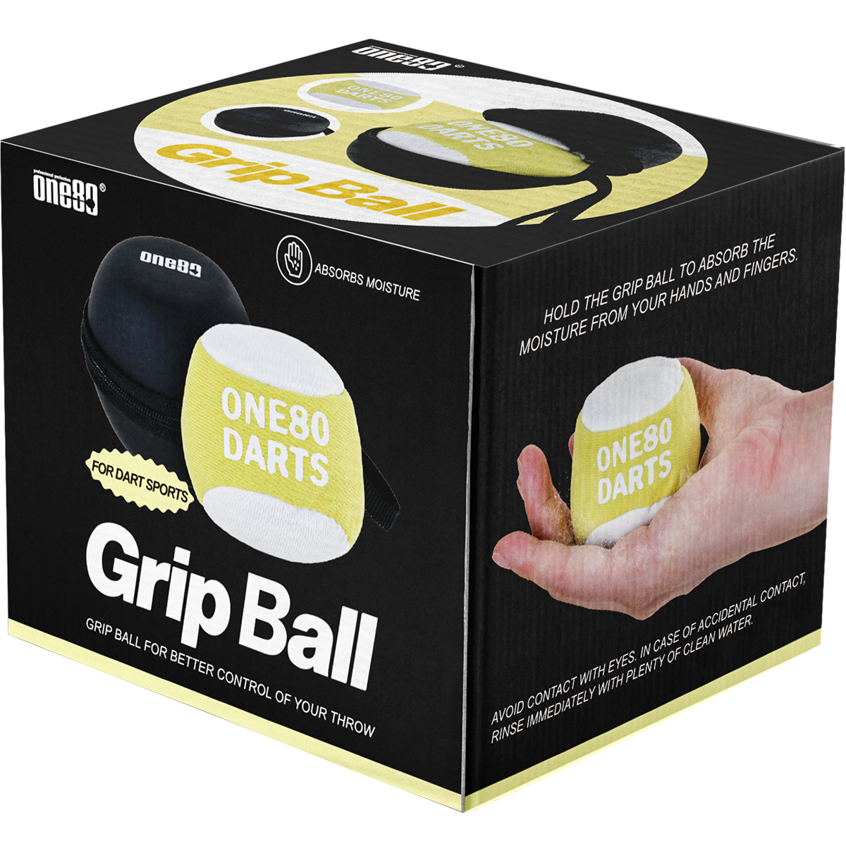 ONE80 Grip Ball Originalverpackung mit Produktabbildung