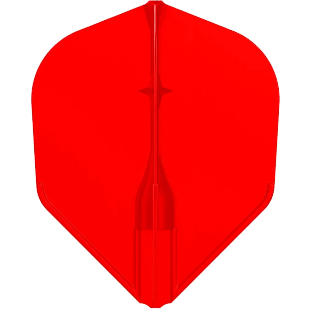 Detailaufnahme eines roten L-Style EZ L3 Flights in Shape-Form. Das satte Rot betont die aerodynamische Linienführung und den integrierten Champagne Ring Schutz.