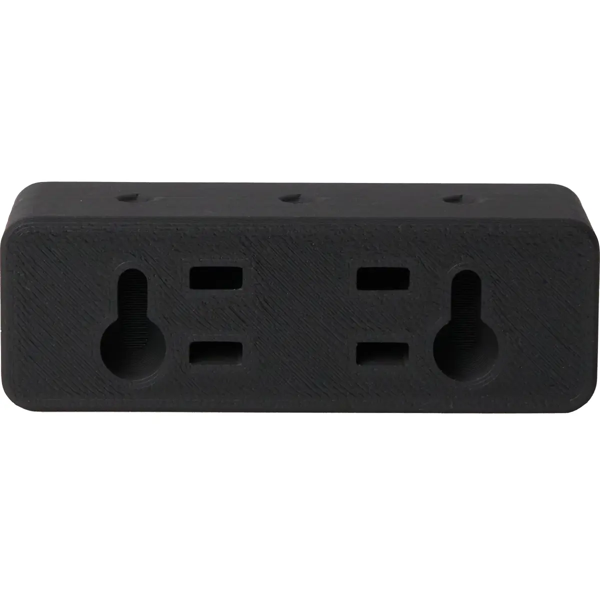 Rückseite des Bulls Darthalter Schwarz eckig – Wandmontageoption für 1 Dart-Set