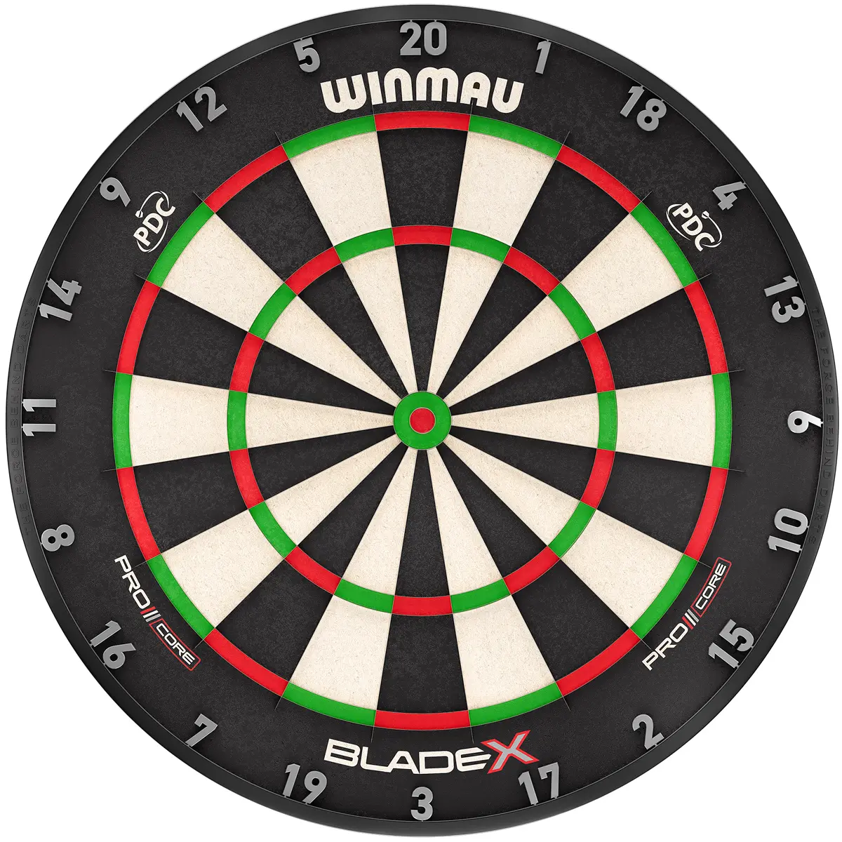 Winmau Blade X Steeldartboard, offizielles PDC Mainstage Dartboard mit PRO / CORE Multi-Layer Technologie