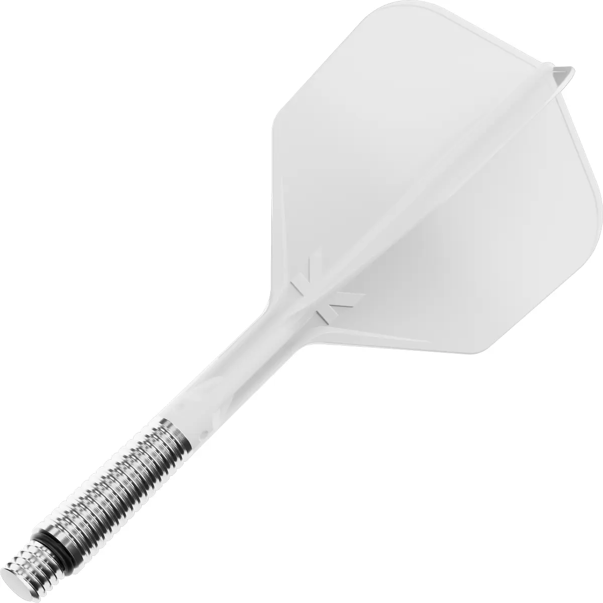 Target K-Shift Flight & Shaft System No.6 weiß – integriertes Dart Flight-Shaft-System mit seitlicher Flexbewegung ohne Rotation