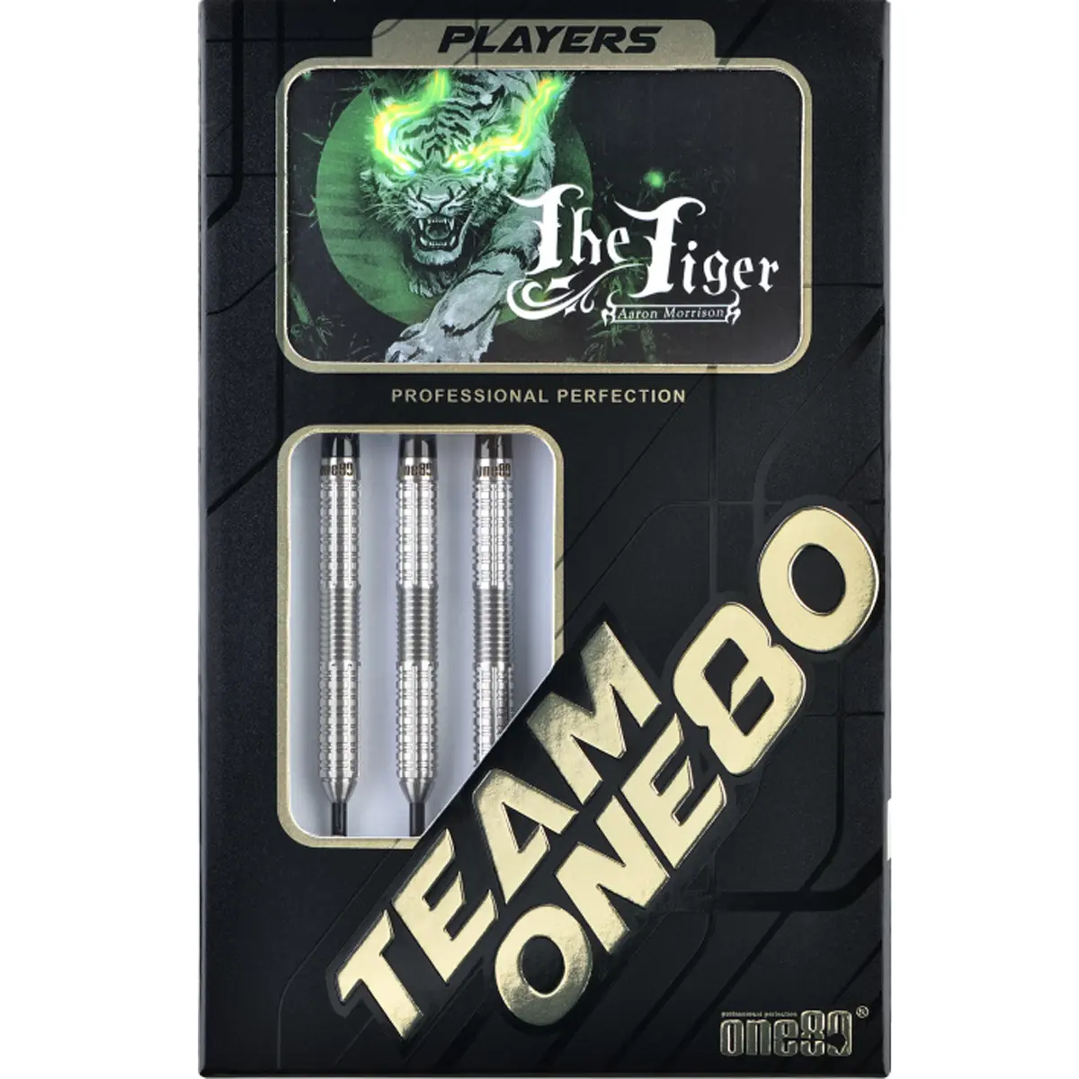 One80 Aaron Morrison The Tiger Steeldarts Verpackung Vorderseite