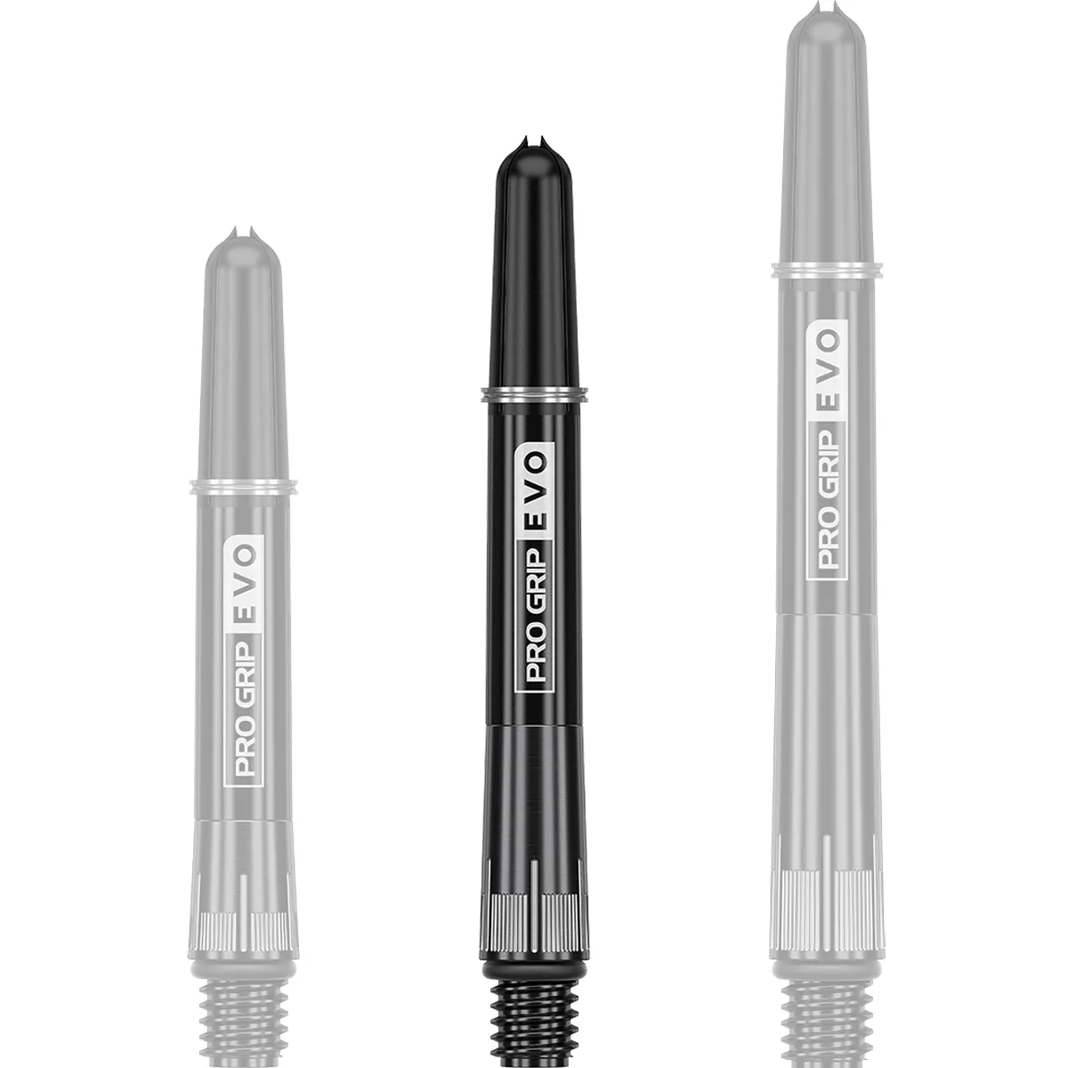 Target Pro Grip Evo RvB Chrono Shafts Schwarz – Intermediate – mittellange Titan-Schäfte für präzises Spiel