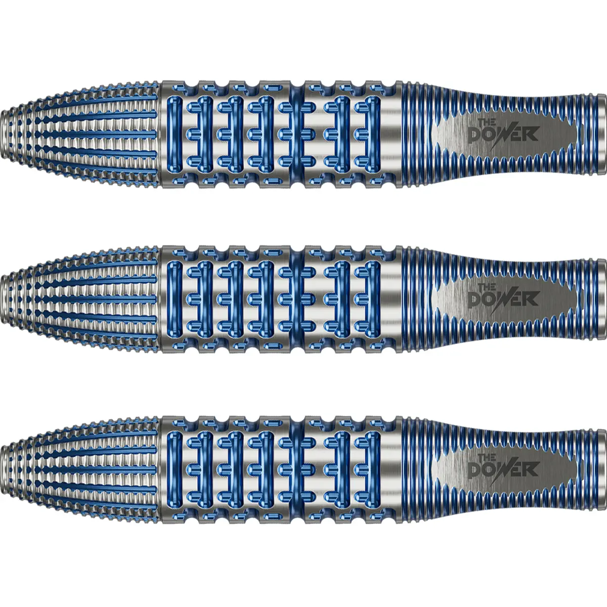Target Phil Taylor GX2 Swiss Point Steeldart – Barrel Details & Grip Target Phil Taylor GX2 Swiss Point Steeldart Barrel im Detail mit blauer Grip-Struktur