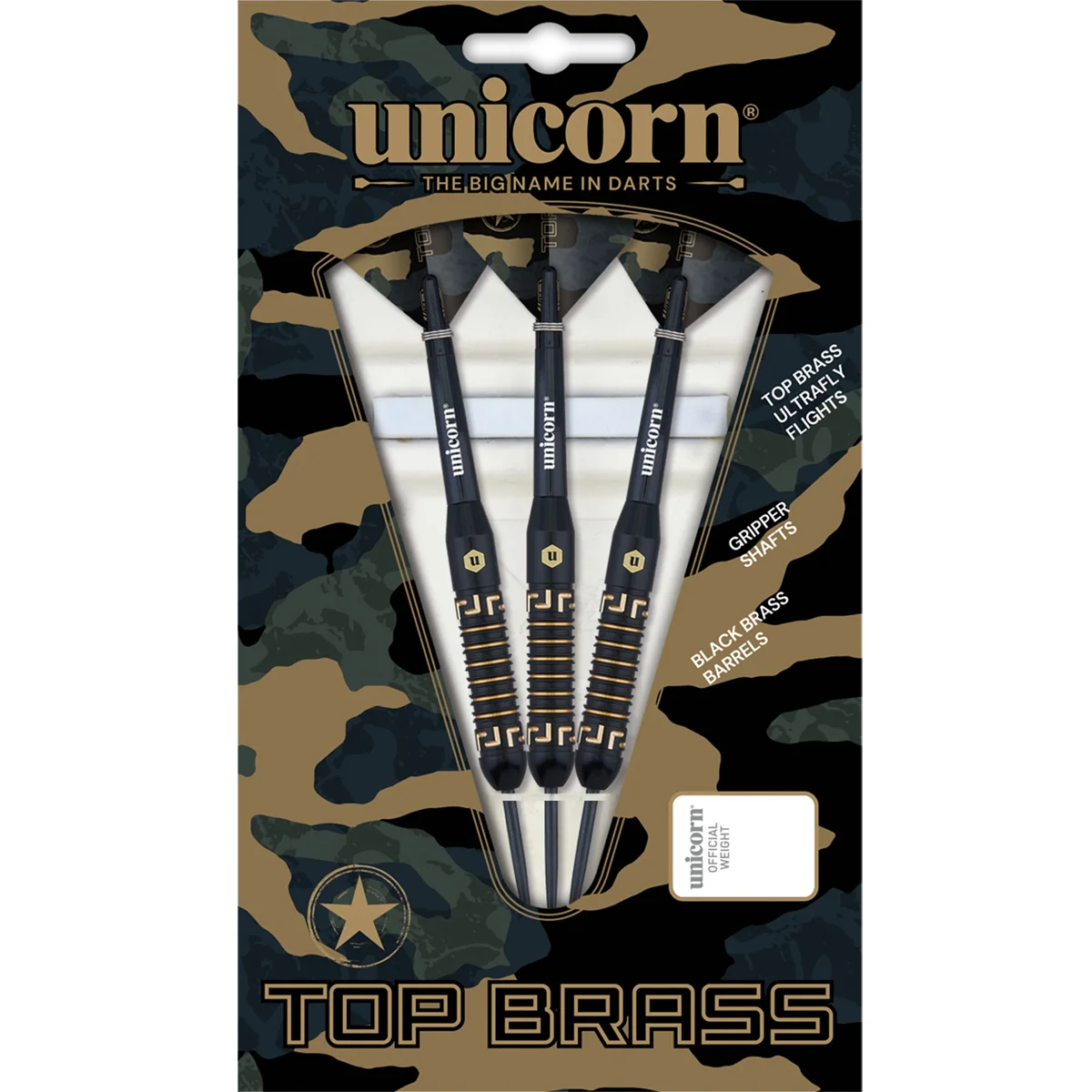 Unicorn Top Brass 1 Steeldarts 20g Originalverpackung von Unicorn