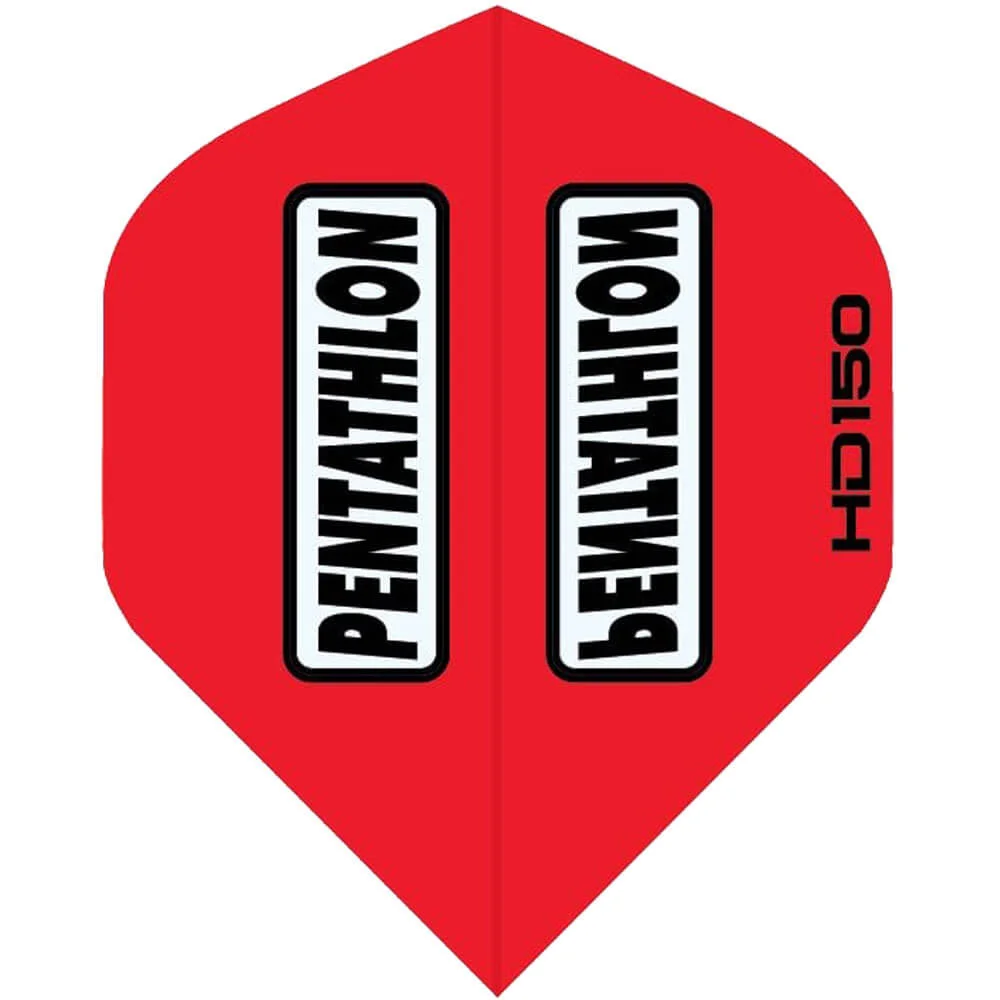 Pentathlon HD 150 Dart Flights Standard Rot mit 150 Mikron