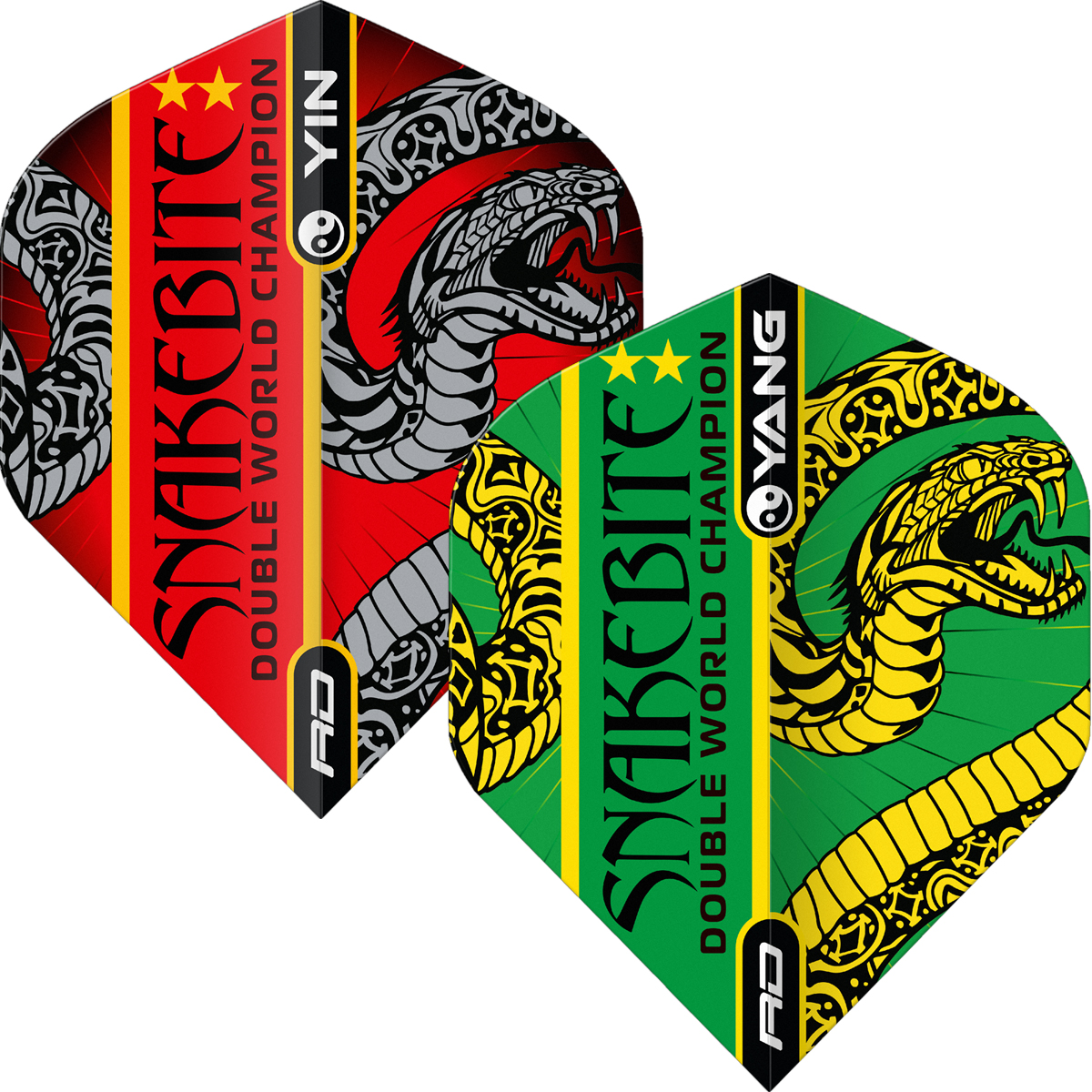 Peter Wright - Yin Yang Flights - Red & Green Peter Wright - Yin Yang Flights - Red & Green