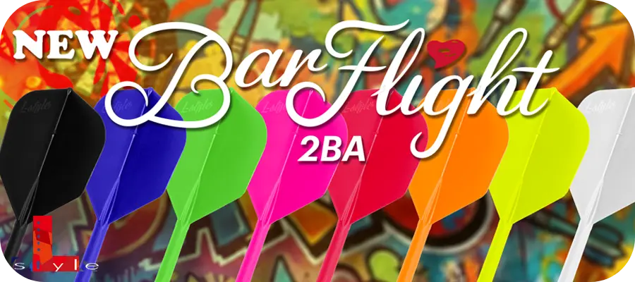 L-Style BarFlights 2BA Kategorie Banner mit verschiedenen Farben für Dartspieler