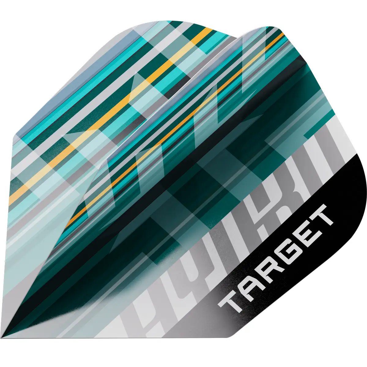 Target ProUltra Hydro No6 Flight in dynamischer Nahaufnahme mit klaren Linien