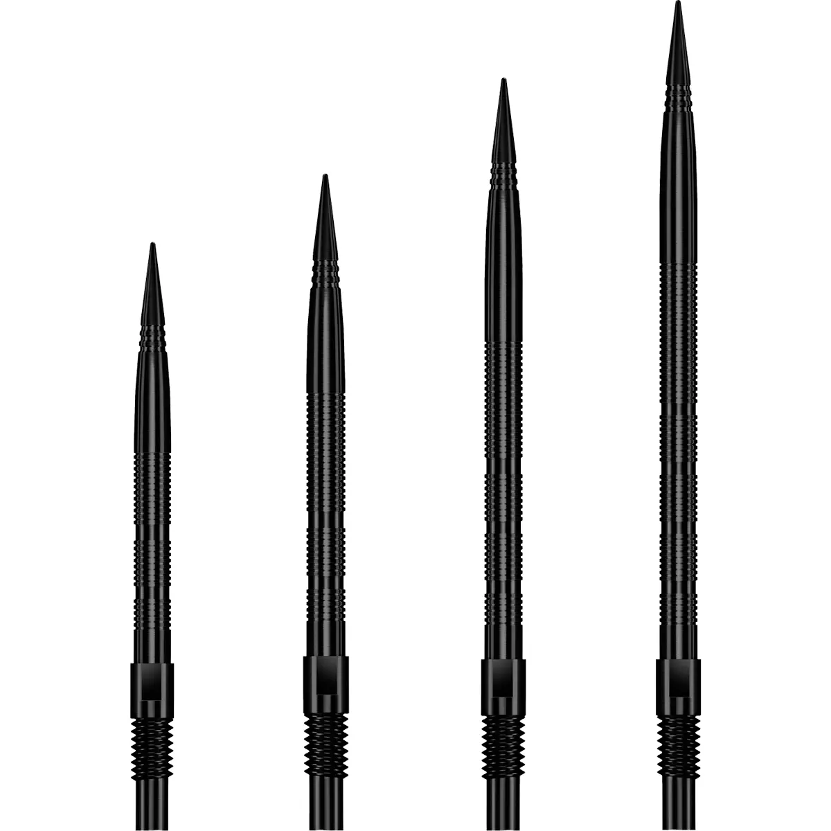 Harrows Quick Point Micro Ridge Spitzen schwarz in allen verfügbaren Längen
